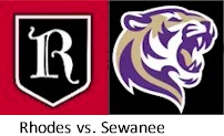 Rhodes vs. Sewanee logos
